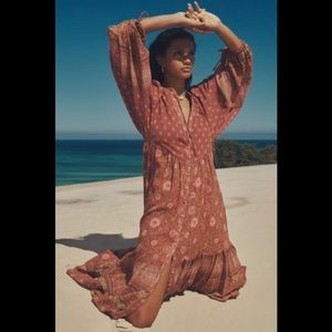 Utopia Boho Gown Berry NWOT - Spell Designs